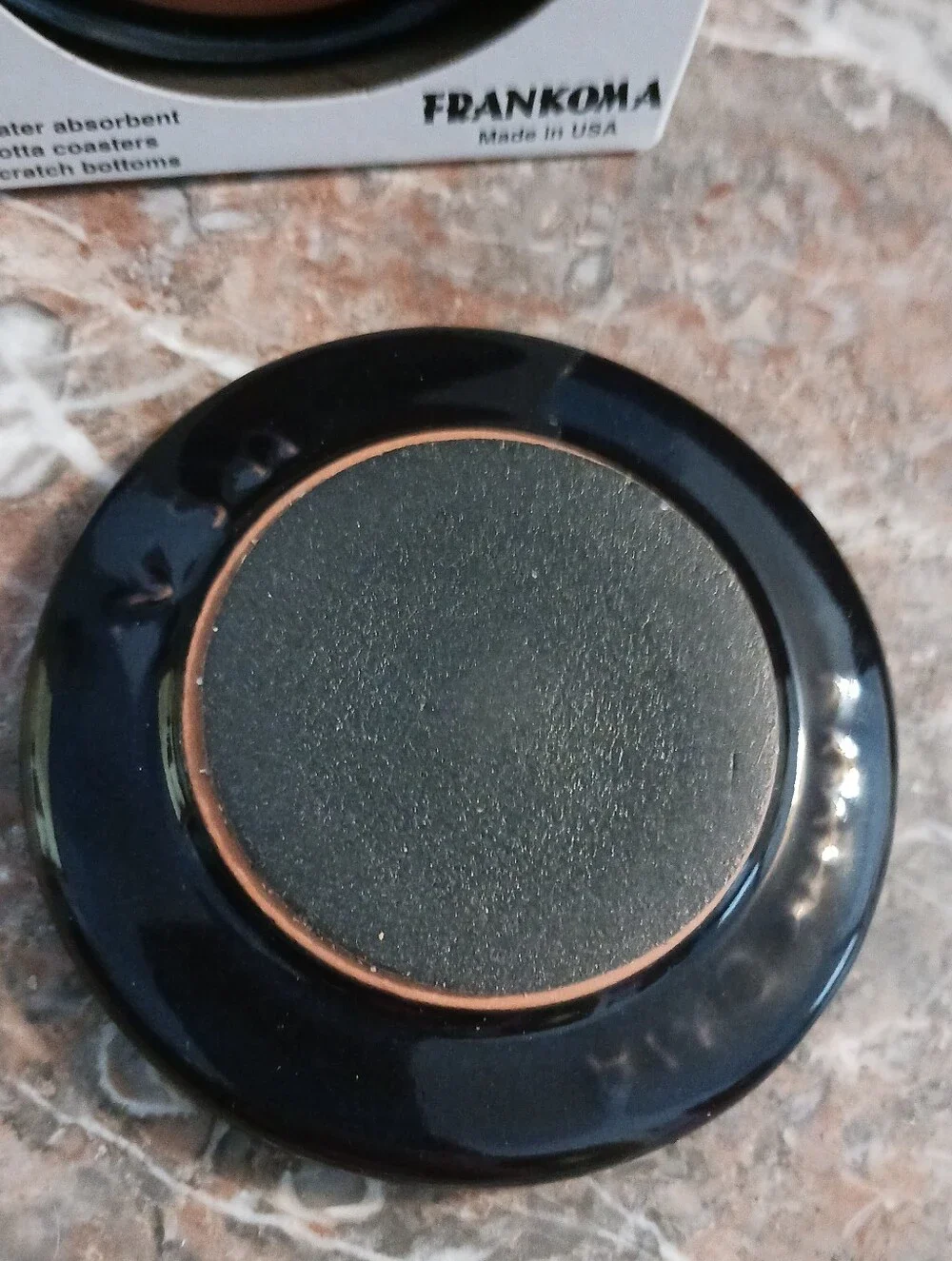 Frankoma Rare Will Rogers Coasters Set, Oklahoma Pottery, NOS